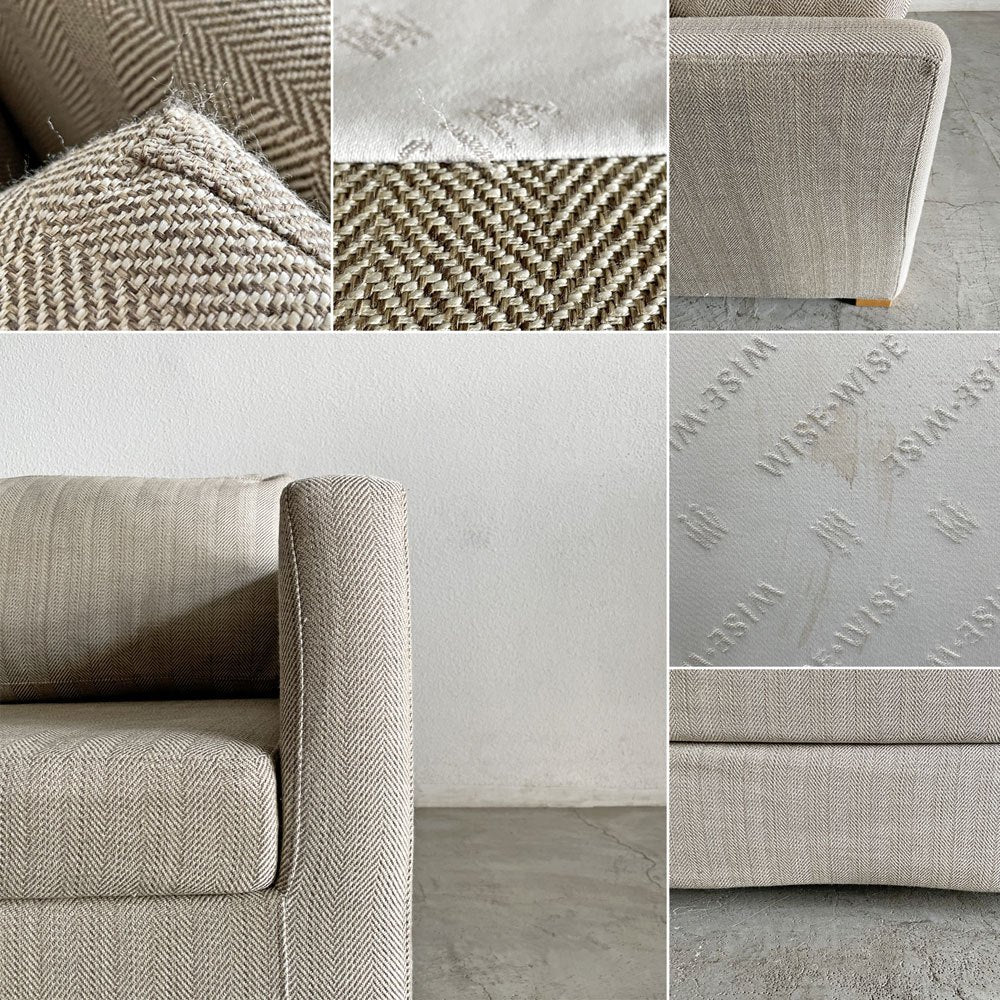 ワイスワイス WISE WISE パル PAL GC-102 2人掛けソファ W180cm カバーリングファブリック ヘリンボーン生地 カタログ価格￥294,000-以上 〓