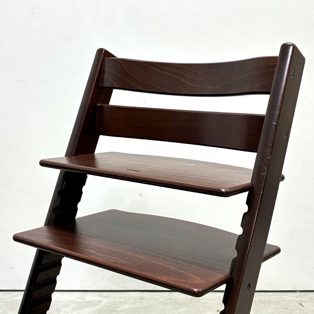 ストッケ STOKKE トリップトラップ TRIPP TRAPP ベビーチェア キッズチェア S/N無し ブラウン ノルウェー 北欧家具 ●