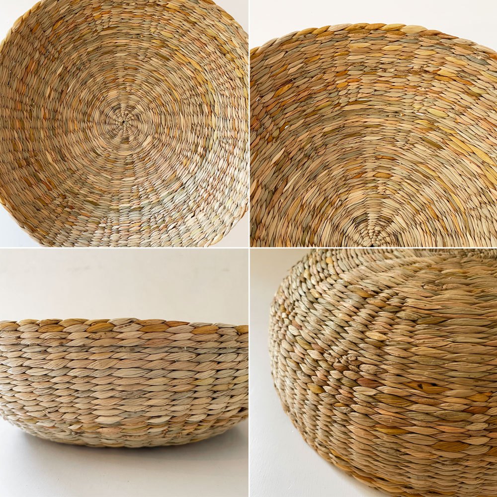 SPACE A&CO 水草 ネスティングバスケット 中 Φ30×11cm イギリス製 旧shop281 有元葉子 定価￥34,100- C ◎