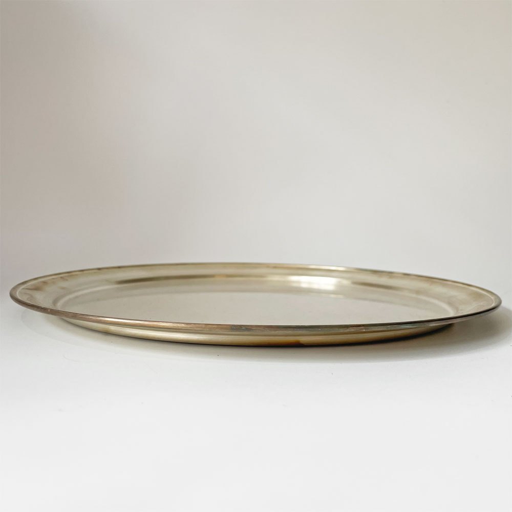 東屋 お盆 トレイ 大 直径29cm 真鍮 猿山修 スコープ取扱い 未使用保管品 ★