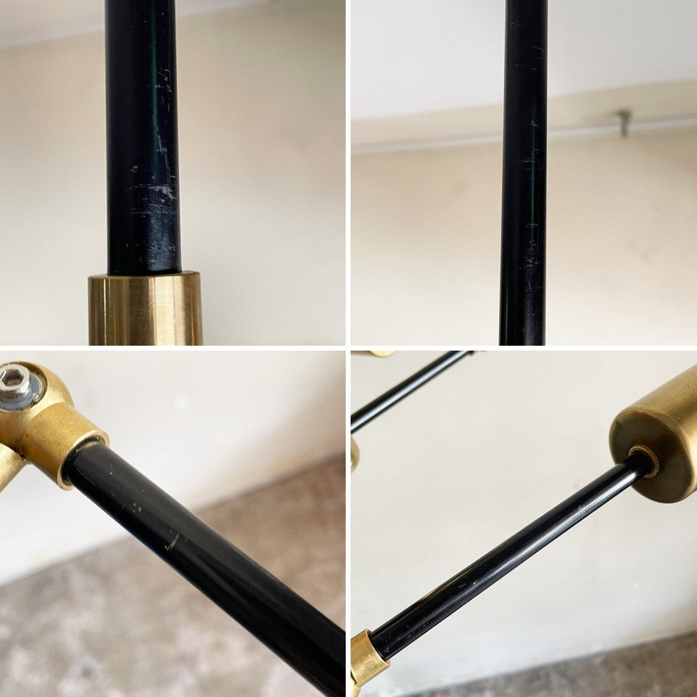 アクメファニチャー ACME Furniture ソリッドブラスランプ 3アーム ブラックアーム SOLID BRASS LAMP 真鍮 シーリングライト ミッドセンチュリー 廃番カラー 参考定価￥106,700- ■