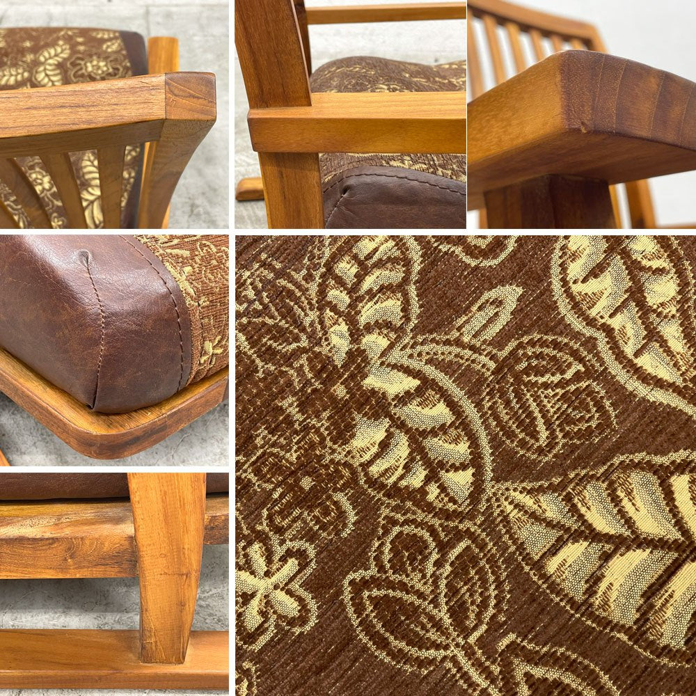 BC工房 畳椅子 低座椅子 ラウンジチェア チーク無垢材 ファブリック 国産クラフト家具 〓