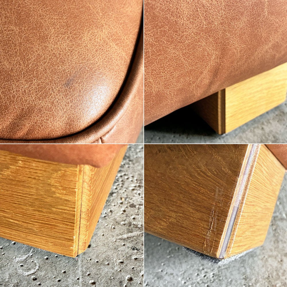 クラッシュゲート CRASH GATE タブレザーワークス tabu Leather Works オピアム OPIUM オットマン スツール W70cm リサイクルレザー 〓