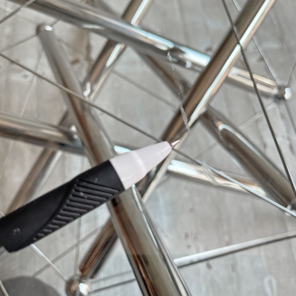 カッシーナイクスシー Cassina ixc. 713 ローテーブル ガラス天板 Φ100cm テオドール・ワッデル Theodore Waddell 定価￥460,000- ♪