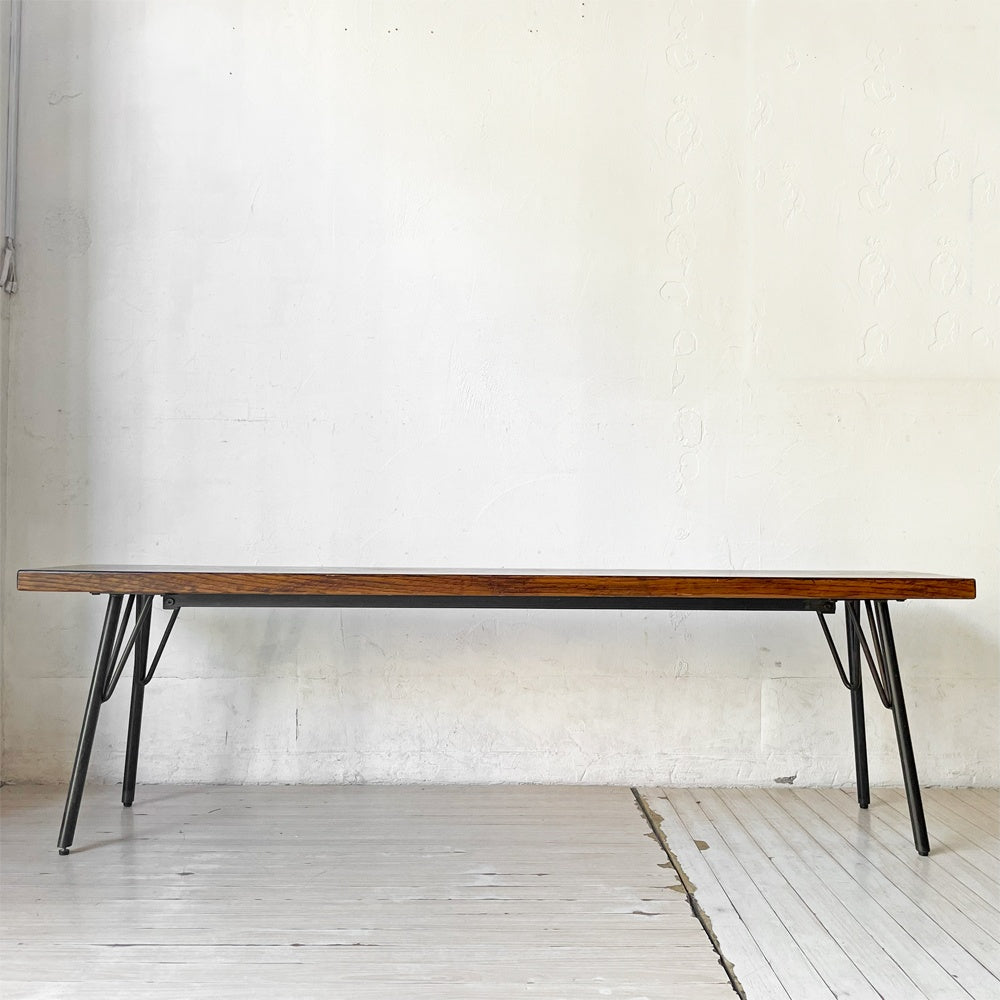 アクメファニチャー ACME Furniture グランビュー ベンチ GRANDVIEW BENCH オーク無垢材 スチール Lサイズ インダストリアル W150cm 定価￥50,600- ★