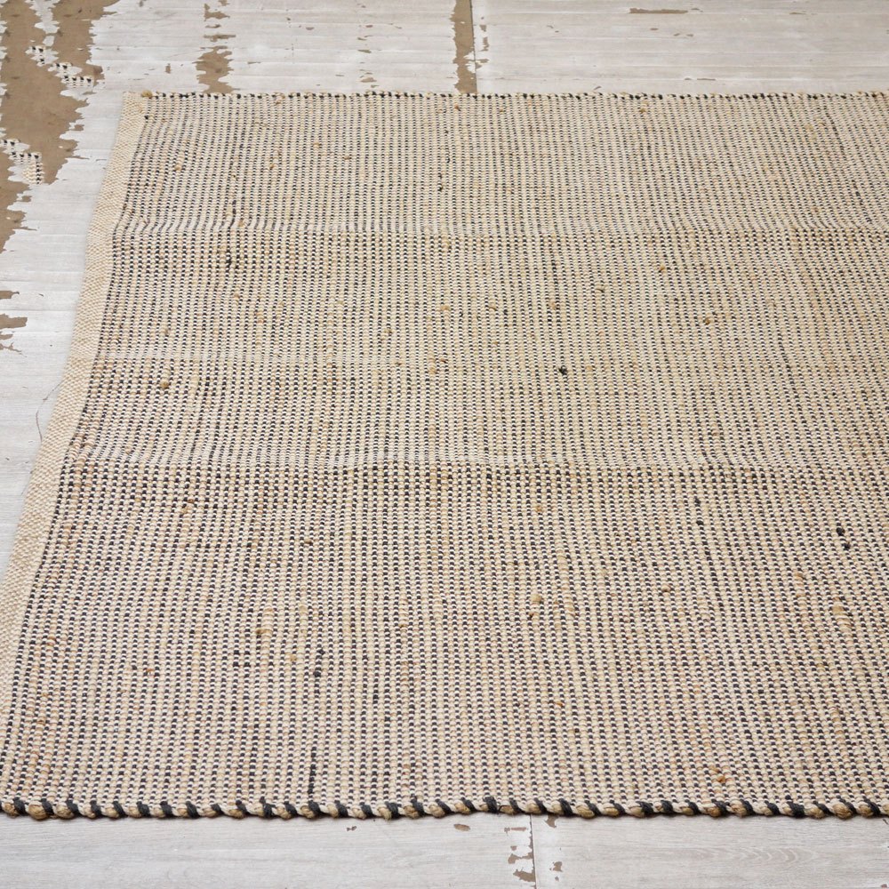 ザラホーム ZARAHOME ジュート＆コットンラグ 207 x 155cm ナチュラルスタイル ●