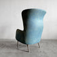 フリッツハンセン Fritz Hansen ロオチェア RO JH1 ラウンジチェア ファブリック Faded Denim Blue アルミベース ハイメ・アジョン 現行定価￥526,680以上 〓