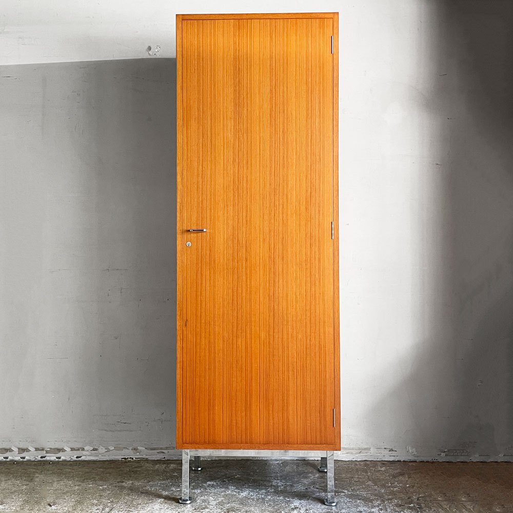 天童木工 TENDO ビンテージ ワードローブ キャビネット チーク材 鍵付き H180cm 北欧スタイル ミッドセンチュリーモダン ジャパンビンテージ ■